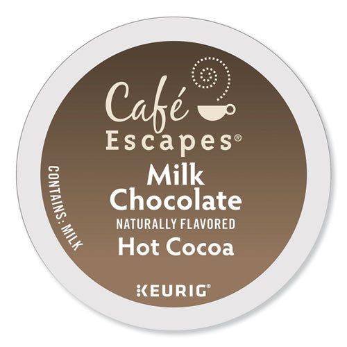 Cafe Escapes Milk Chocolate Hot Cocoa K-cups, 24/box