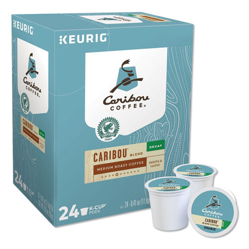 Caribou Blend Café Descafeinado K-tazas, 96/cartón