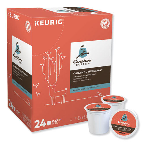 Caramel Hideaway K-cups, Mild Roast, 24/box