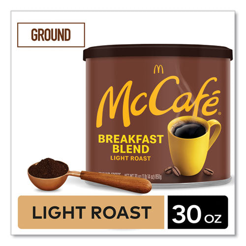 Café molido, mezcla de desayuno, lata de 30 oz
