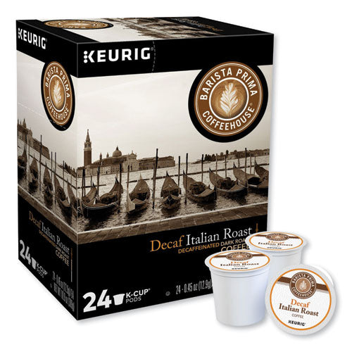 Decaf Italian Roast Coffee K-cups, 24/box