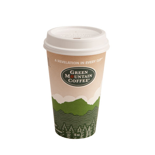 Paper Hot Cups, 16 Oz, Green Mountain Design, Multicolor, 1,000/carton