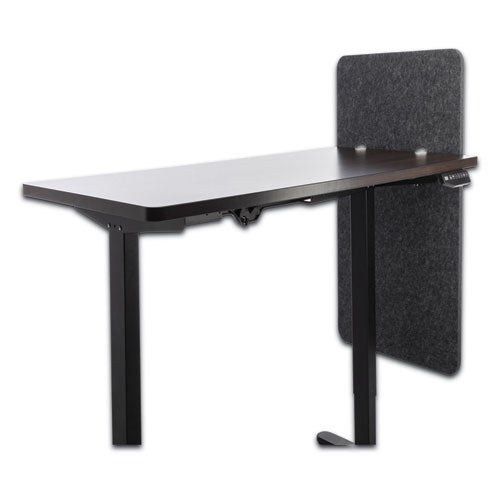 Divisor de cubículo de pantalla de escritorio de altura ajustable modesta y partición de privacidad, 23.5 x 1 x 36, poliéster, ceniza