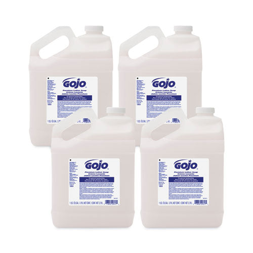 White Premium Lotion Soap, Waterfall Scent, 1 Gal Refill, 4/carton