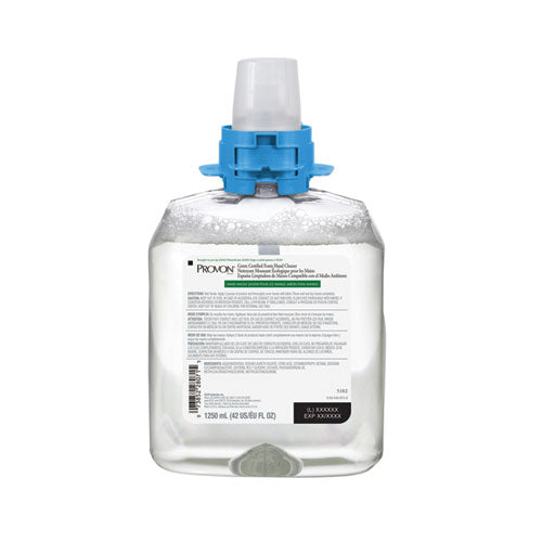 Green Certified Foam Hand Cleaner, Fragrance-free, 1,250 Ml Refill, 4/carton
