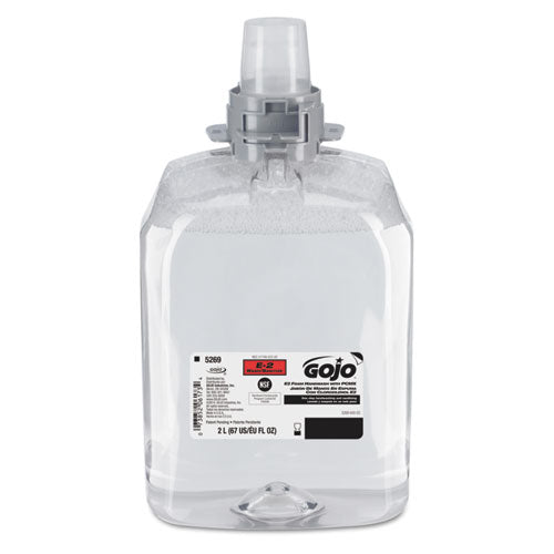 E2 Foam Handwash With Pcmx For Fmx-20 Dispensers, Fragrance-free, 2,000 Ml Refill, 2/carton