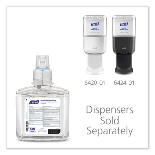 Advanced Hand Sanitizer Foam, For Es6 Dispensers, 1,200 Ml Refill, , Clean Scent 2/carton