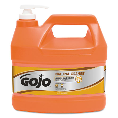 Limpiador de manos con loción suave de naranja natural, aroma cítrico, recambio de bolsa en caja de 2000 ml, 4/cartón