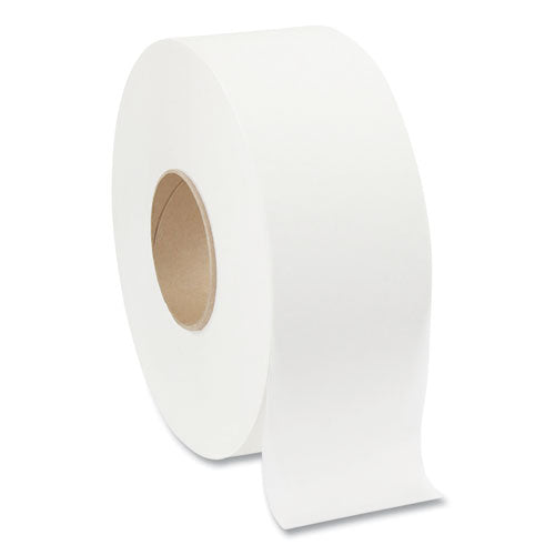 Jumbo Jr. Bathroom Tissue Roll, Septic Safe, 2-ply, White, 3.5" X 1,000 Ft, 8 Rolls/carton