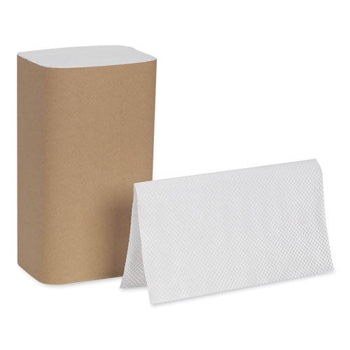 Pacific Blue Basic Toallas de papel plegadas en S, 1 capa, 10,25 x 9,25, marrón, 250/paquete, 16 paquetes/cartón
