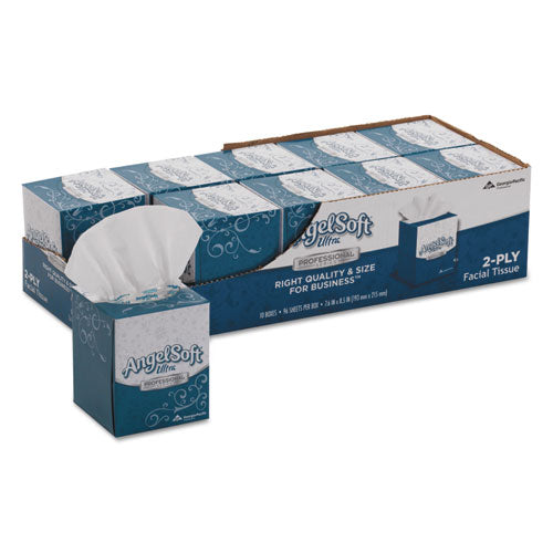 Ps Ultra Facial Tissue, 2-ply, White, 125 Sheets/box, 10 Boxes/carton
