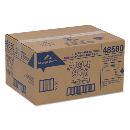Premium Facial Tissues In Flat Box, 2-ply, White, 100 Sheets, 30 Boxes/carton