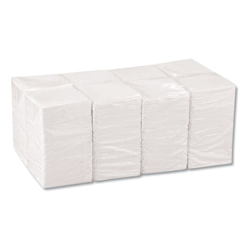 Servilletas para bebidas, de una capa, 9 1/2 X 9 1/2, blancas, 4000/cartón