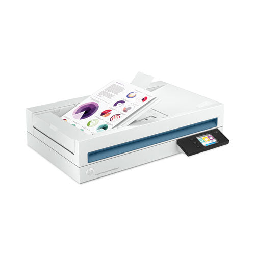 Scanjet Enterprise Flow N6600, resolución óptica de 1200 ppp, alimentador automático de documentos a doble cara de 100 hojas