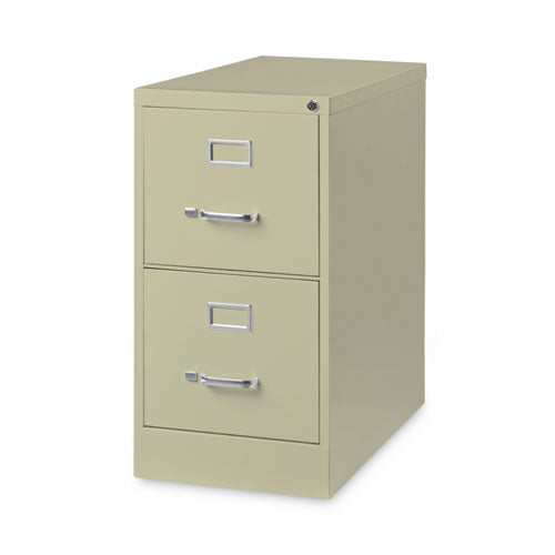 Archivador vertical de tamaño carta, 2 cajones para archivos tamaño carta, masilla, 15 x 26,5 x 28,37