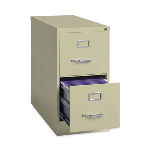 Archivador vertical de tamaño carta, 2 cajones para archivos tamaño carta, masilla, 15 x 26,5 x 28,37