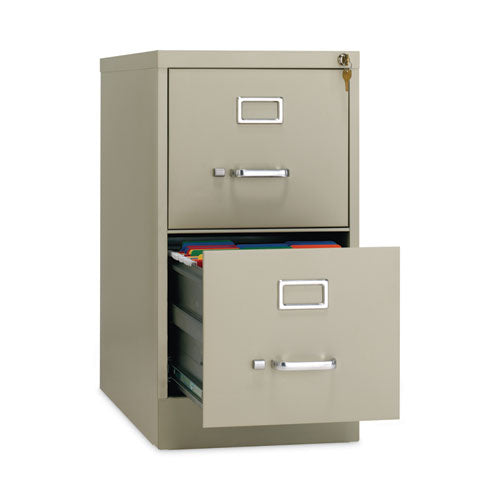 Archivador vertical de tamaño carta, 2 cajones para archivos tamaño carta, masilla, 15 x 26,5 x 28,37