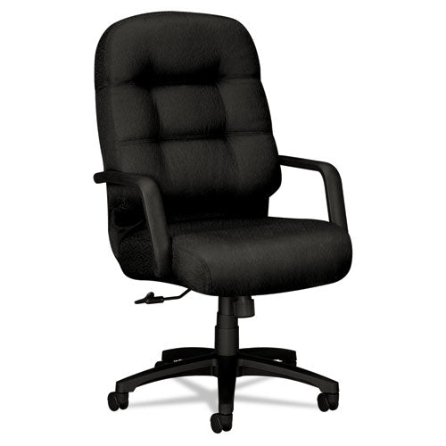 Pillow-soft 2090 Series Executive High-back Swivel/tilt Chair, Supports Up To 250 Lb, 16" To 21" Seat Height, Black