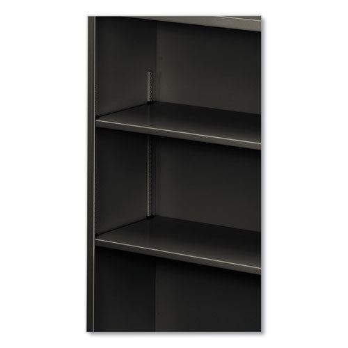 Librería de metal, tres estantes, 34,5 de ancho x 12,63 de profundidad x 41 de alto, carbón