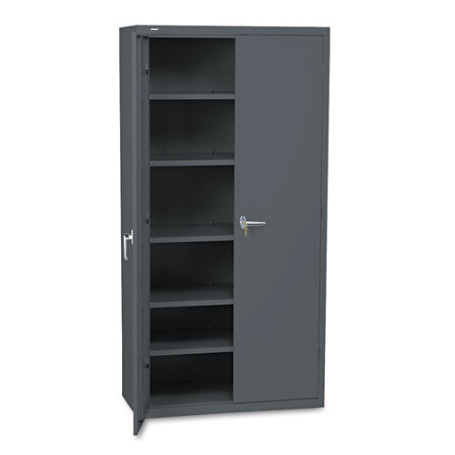 Assembled Storage Cabinet, 36w X 18.13d X 71.75h, Putty
