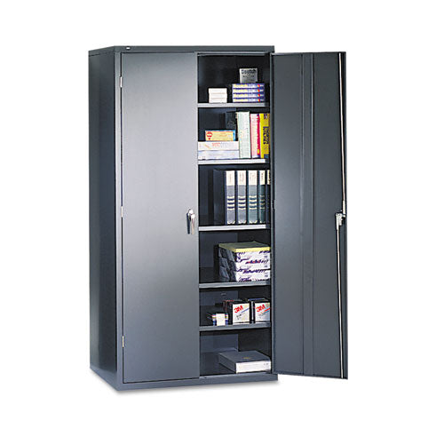 Assembled Storage Cabinet, 36w X 24.25d X 71.75h, Light Gray
