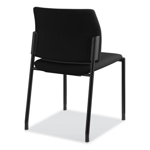 Accommodate Series Guest Chair, 23.25" X 22.25" X 32", Black Seat, Black Back, Black Base, 2/carton
