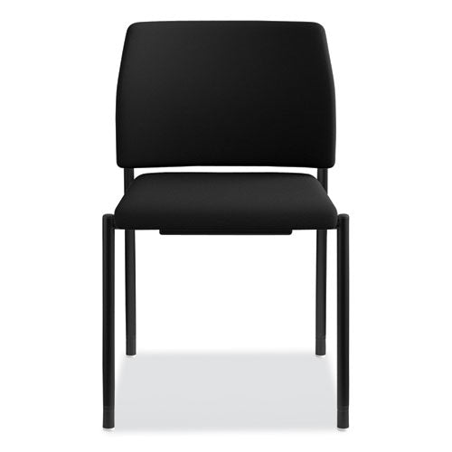 Silla para invitados serie Accommodate, 23.25" x 22.25" x 32", asiento negro, respaldo negro, base negra, 2 por caja