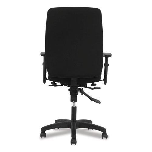 Silla con respaldo alto Network, soporta hasta 250 lb, altura del asiento de 18.3" a 22.8", color negro