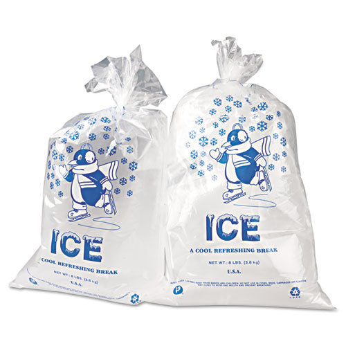 Bolsas de Hielo, 1.5 Mil, 11" X 20", Transparente, 1,000/caja