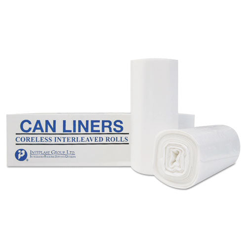 High-density Commercial Can Liners Value Pack, 60 Gal, 12 Microns, 43" X 46", Clear, 200/carton