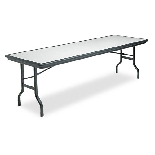 Indestructable Ultimate Folding Table, Rectangular, 96w X 30d X 29h, Granite/black