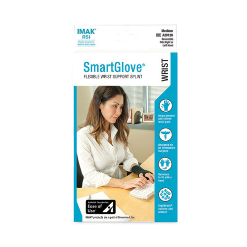 Muñequera Smartglove, mediana, se adapta a manos de hasta 3.75" de ancho, negra