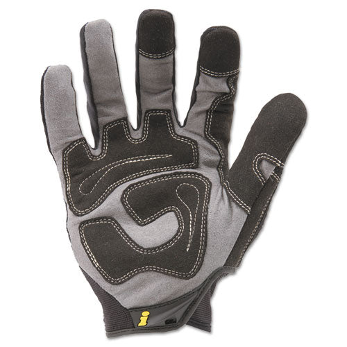 Guantes de licra para uso general, negros, extragrandes, par