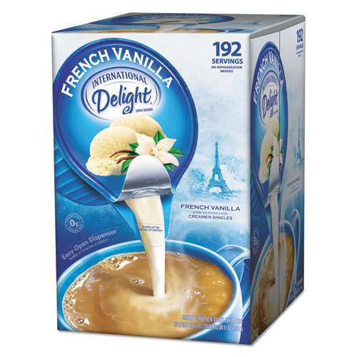 Crema para café no láctea líquida con sabor, avellana, taza de 0.4375 oz, 48/caja