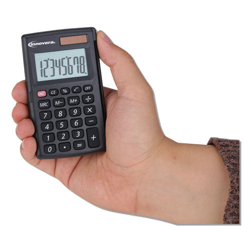 15921 Calculadora de bolsillo con cubierta abatible rígida, Lcd de 8 dígitos
