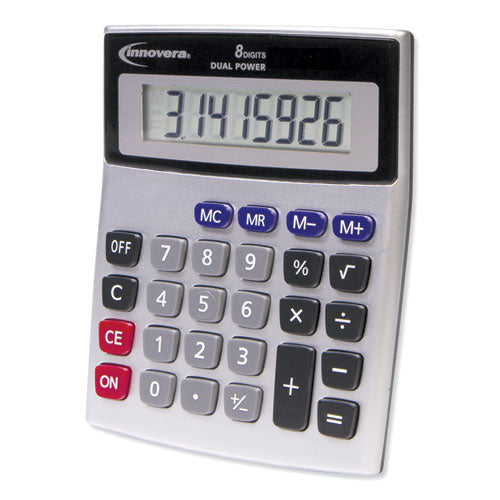 15927 Calculadora de escritorio, alimentación dual, Lcd de 8 dígitos