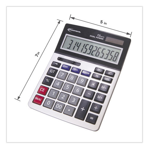 Calculadora analizadora de ganancias 15968, Lcd de 12 dígitos