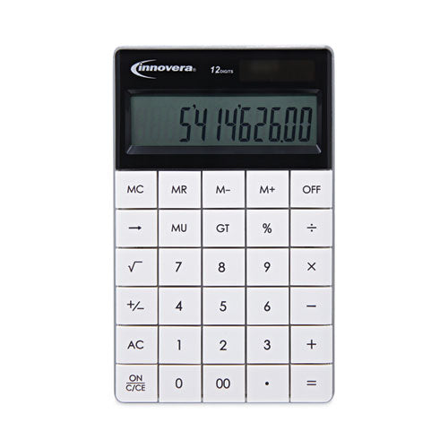 15973 Calculadora de botones grandes, LCD de 12 dígitos
