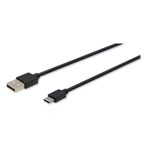Cable USB a USB-C, 3 pies, negro