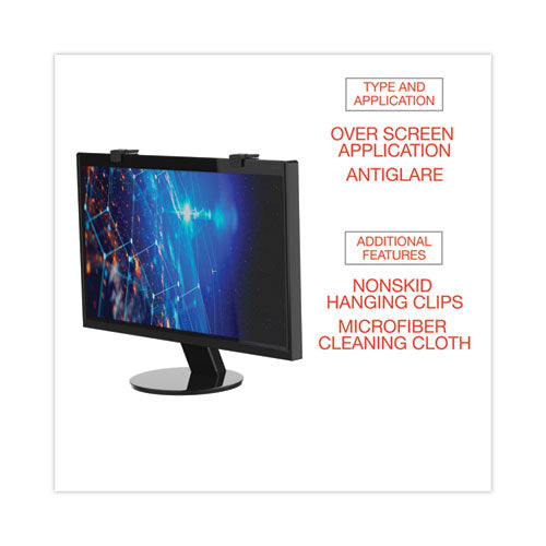 Filtro protector de monitor Lcd antideslumbrante para monitor plano de pantalla ancha de 21,5" a 22", relación de aspecto 16:9/16:10