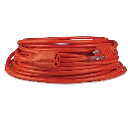 Cable de extensión para interior/exterior, 50 pies, 13 A, naranja