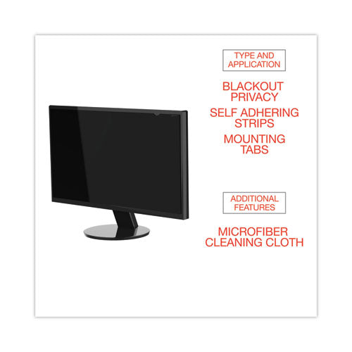 Filtro de privacidad Blackout para monitor plano de pantalla ancha de 18,5", relación de aspecto 16:9