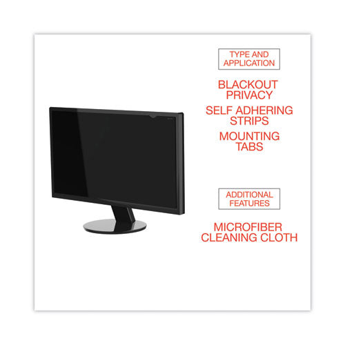 Filtro de privacidad Blackout para monitor plano de pantalla ancha de 19,5", relación de aspecto 16:9