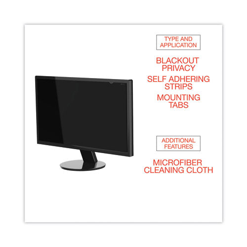 Filtro de privacidad Blackout para monitor plano de pantalla ancha de 21,5", relación de aspecto 16:9