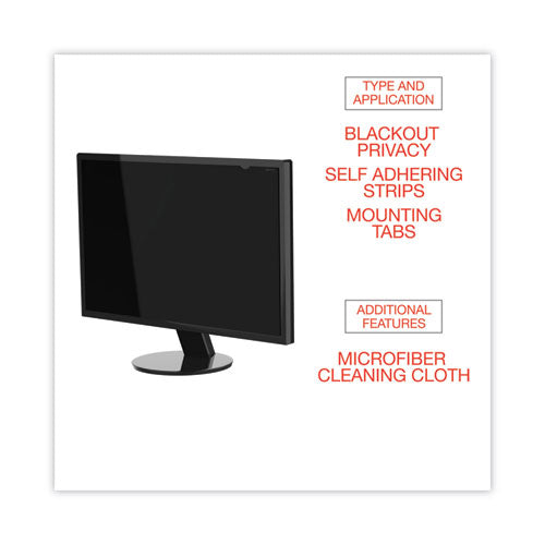 Filtro de privacidad Blackout para monitor plano de pantalla ancha de 22", relación de aspecto 16:10