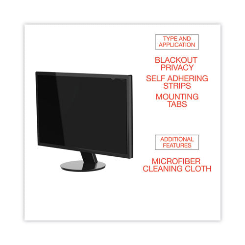 Filtro de privacidad Blackout para monitor plano de pantalla ancha de 24", relación de aspecto 16:10