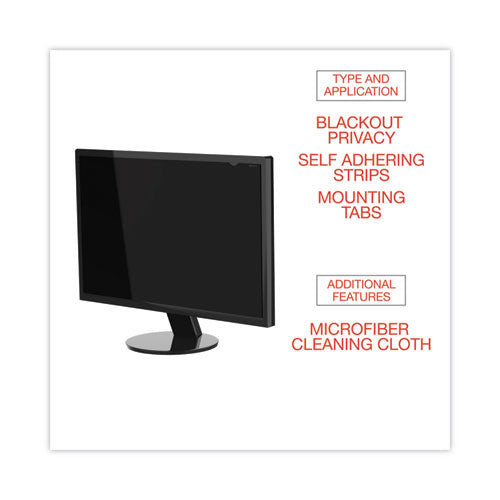 Filtro de privacidad Blackout para monitor plano de pantalla ancha de 27", relación de aspecto 16:9