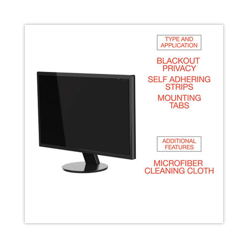 Filtro de privacidad Blackout para monitor plano de pantalla ancha de 30", relación de aspecto 16:10