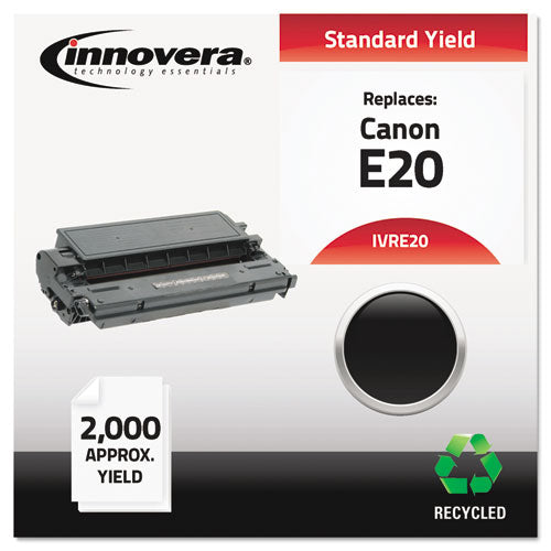 Remanufactured Black Toner, Replacement For E20 (1492a002aa), 2,000 Page-yield