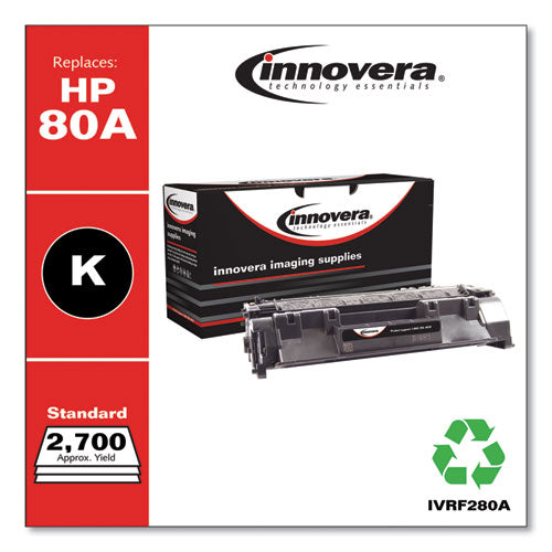 Remanufactured Black Toner, Replacement For 80a (cf280a), 2,700 Page-yield